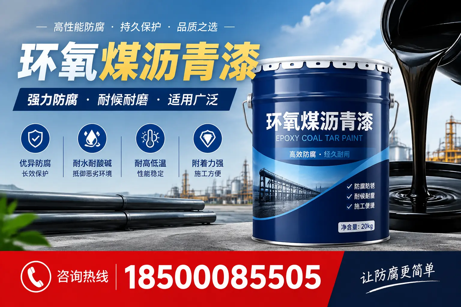 环氧煤沥青漆在不同气候条件下的表现分析,临沧适用性